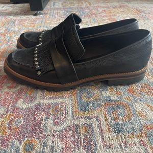 Bernardo loafers with studded fringe size 9